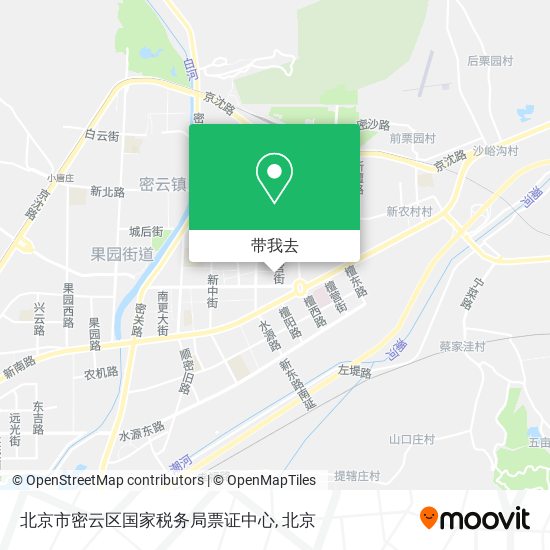 北京市密云区国家税务局票证中心地图
