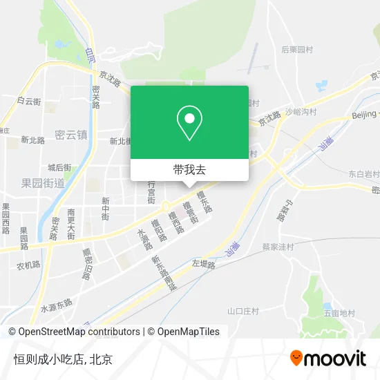恒则成小吃店地图