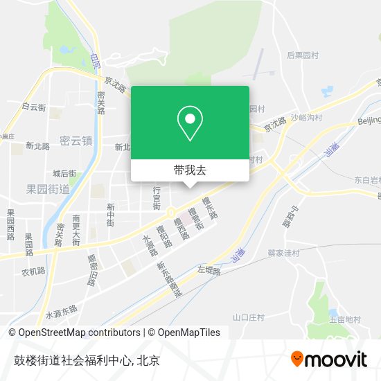 鼓楼街道社会福利中心地图