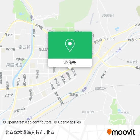 北京鑫水港渔具超市地图