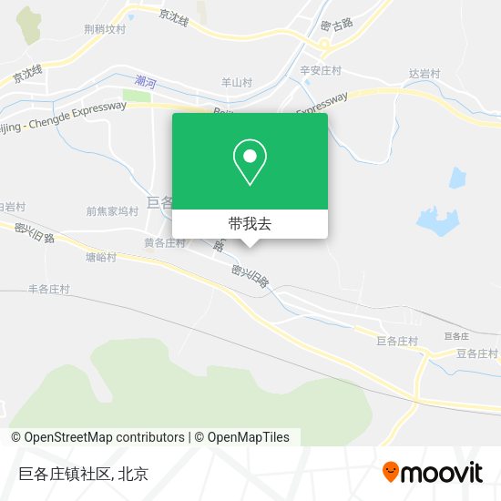 巨各庄镇社区地图