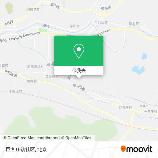 巨各庄镇社区地图
