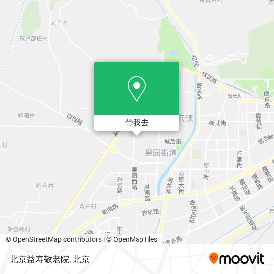北京益寿敬老院地图