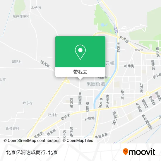 北京亿润达成商行地图
