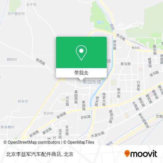 北京李益军汽车配件商店地图