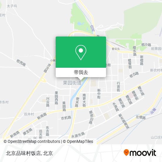 北京品味村饭店地图