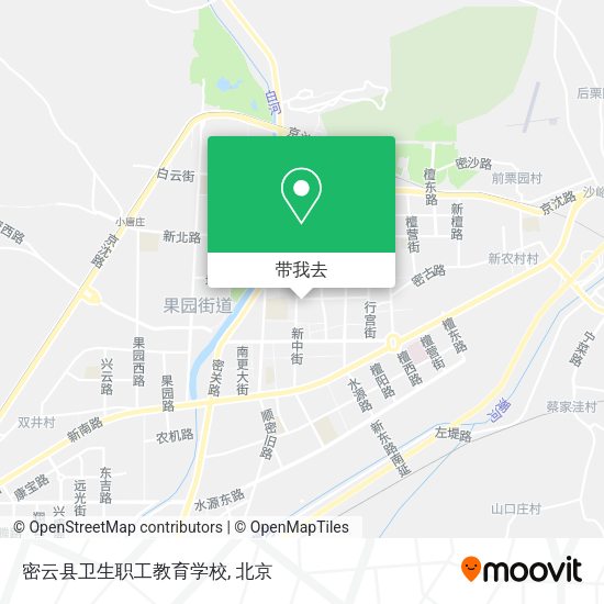密云县卫生职工教育学校地图