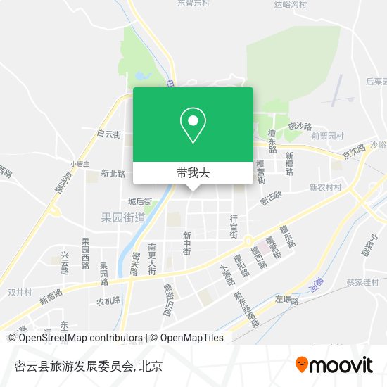 密云县旅游发展委员会地图