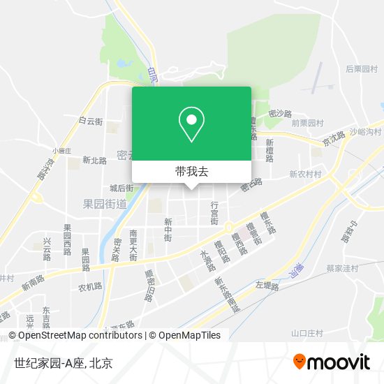 世纪家园-A座地图