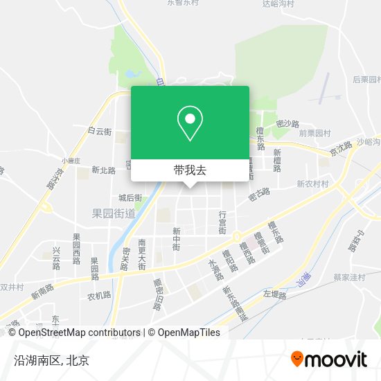 沿湖南区地图