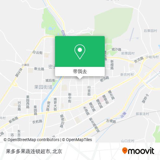 果多多果蔬连锁超市地图