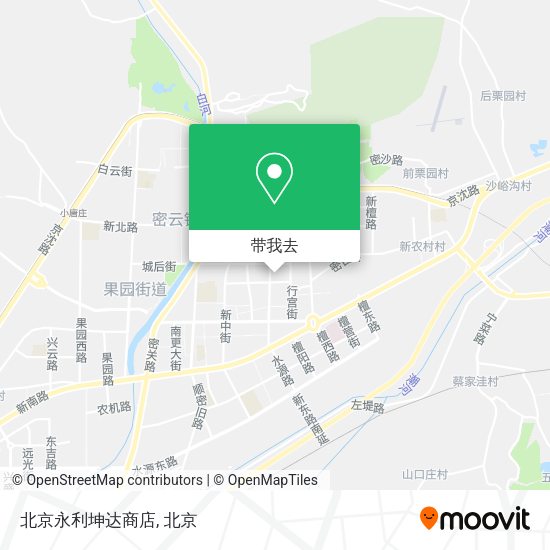 北京永利坤达商店地图