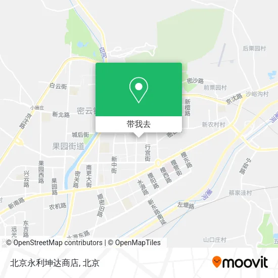 北京永利坤达商店地图