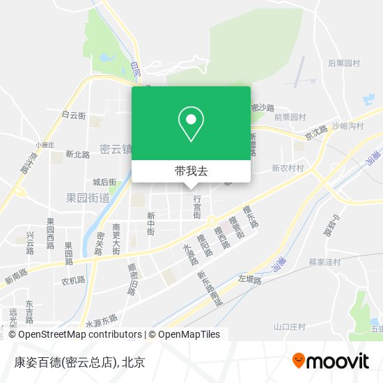 康姿百德(密云总店)地图