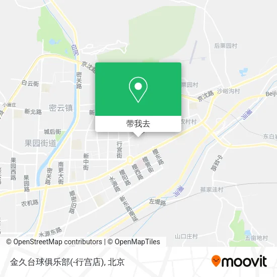 金久台球俱乐部(-行宫店)地图