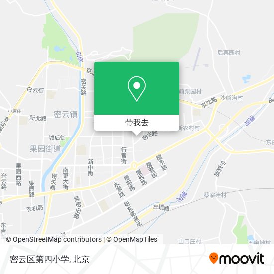 密云区第四小学地图