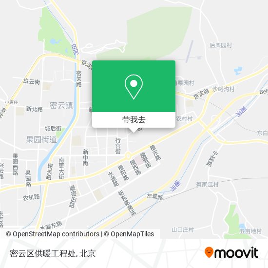 密云区供暖工程处地图