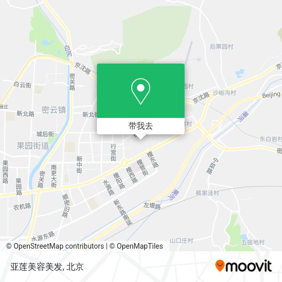 亚莲美容美发地图