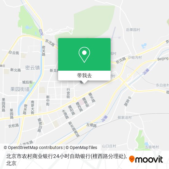 北京市农村商业银行24小时自助银行(檀西路分理处)地图