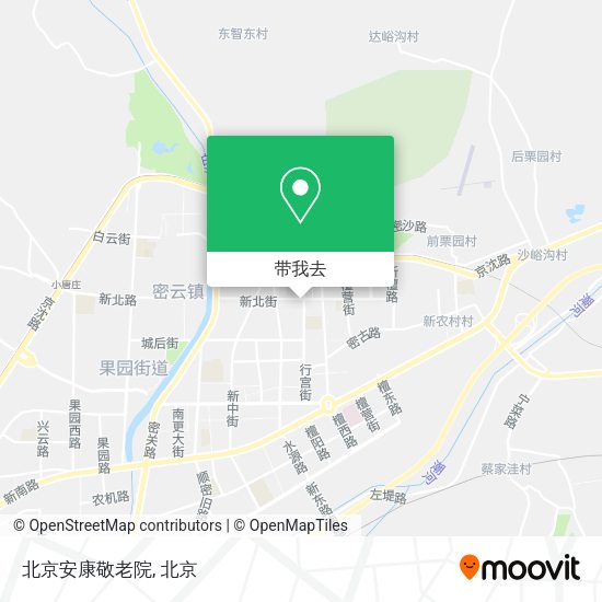 北京安康敬老院地图