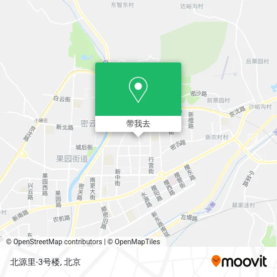 北源里-3号楼地图
