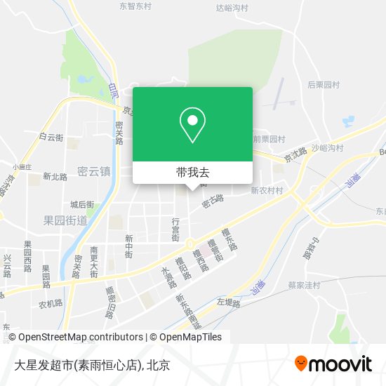 大星发超市(素雨恒心店)地图