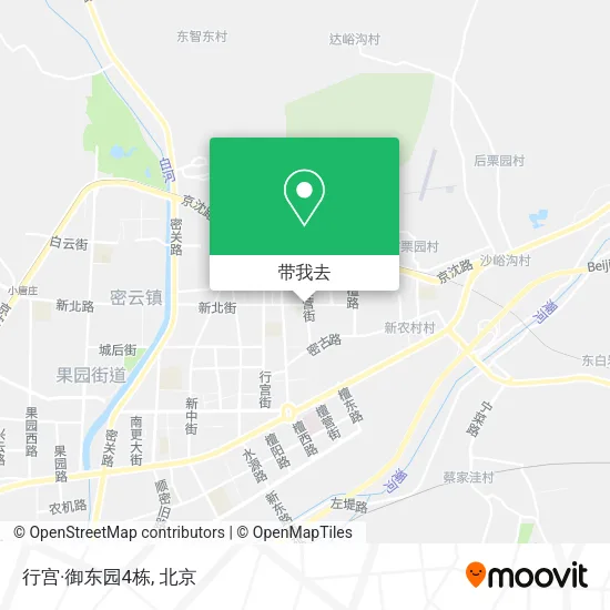 行宫·御东园4栋地图