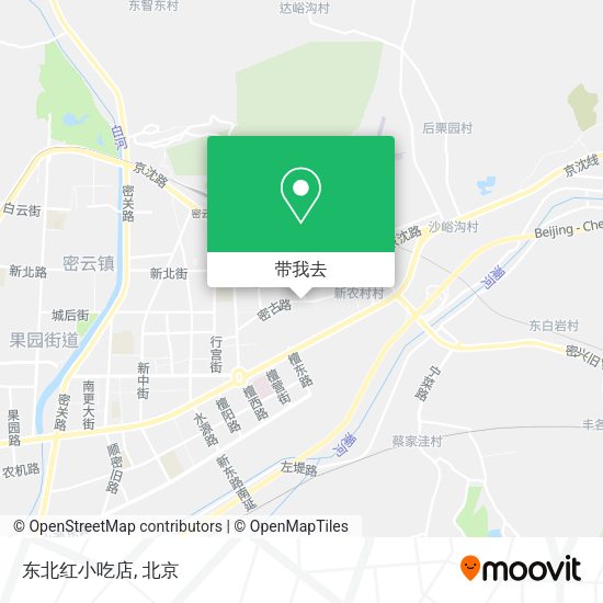东北红小吃店地图
