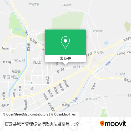 密云县城市管理综合行政执法监察局地图