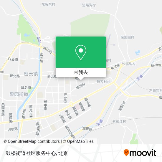 鼓楼街道社区服务中心地图