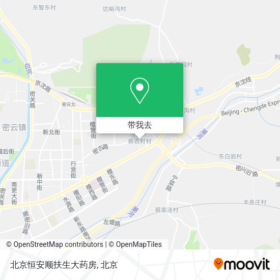 北京恒安顺扶生大药房地图