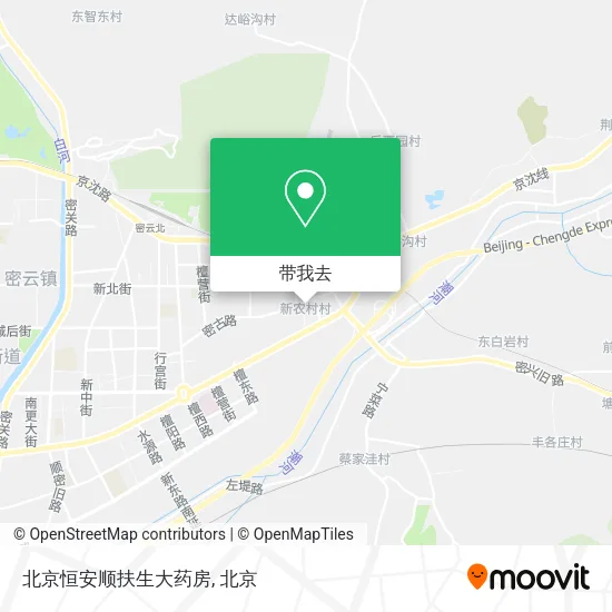 北京恒安顺扶生大药房地图