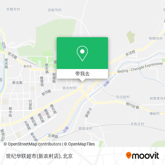 世纪华联超市(新农村店)地图