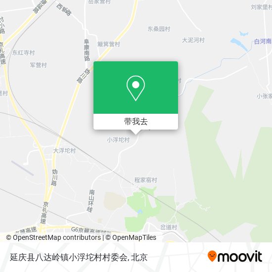 延庆县八达岭镇小浮坨村村委会地图