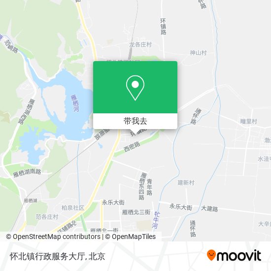 怀北镇行政服务大厅地图