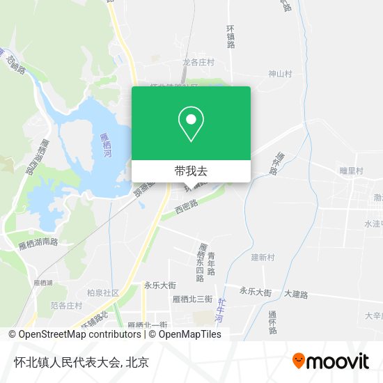 怀北镇人民代表大会地图