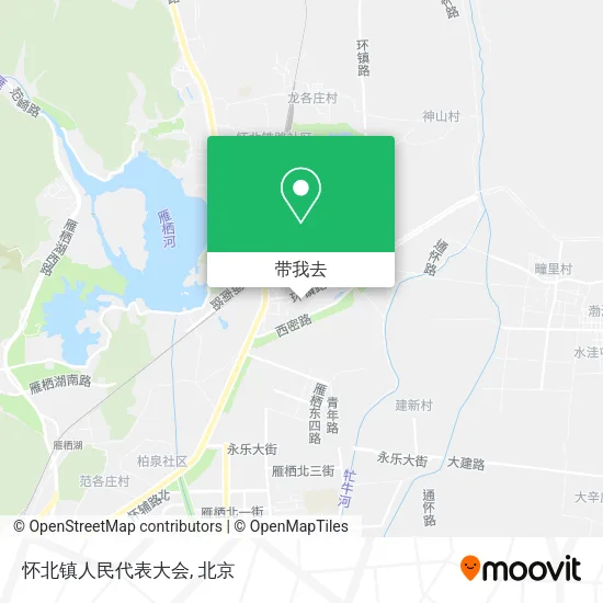 怀北镇人民代表大会地图