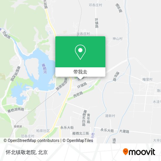 怀北镇敬老院地图