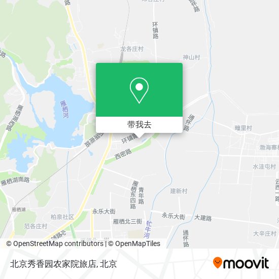 北京秀香园农家院旅店地图