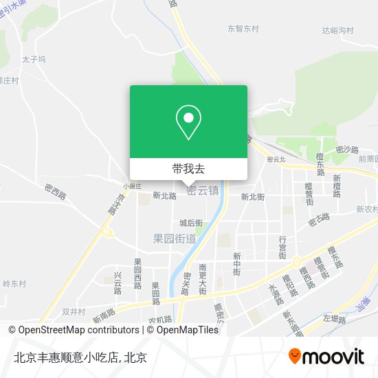 北京丰惠顺意小吃店地图