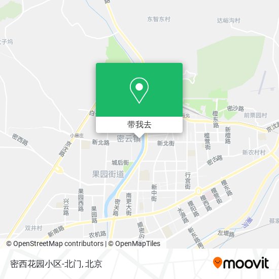 密西花园小区-北门地图