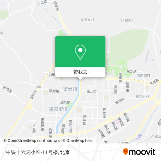 中铁十六局小区-11号楼地图