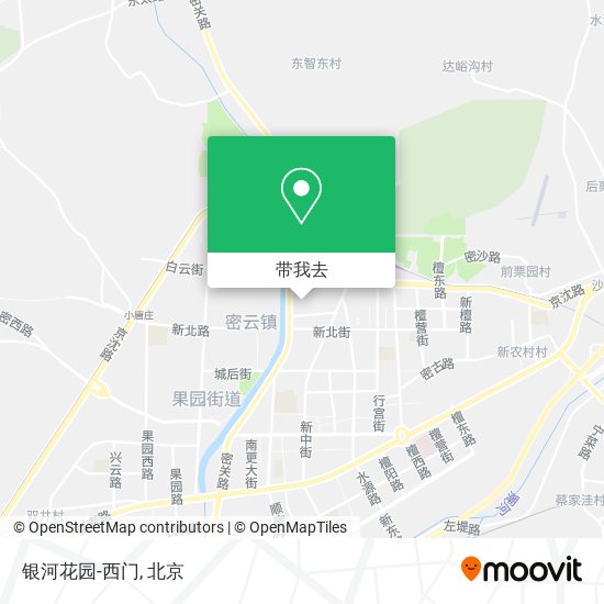 银河花园-西门地图
