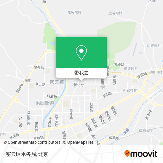 密云区水务局地图