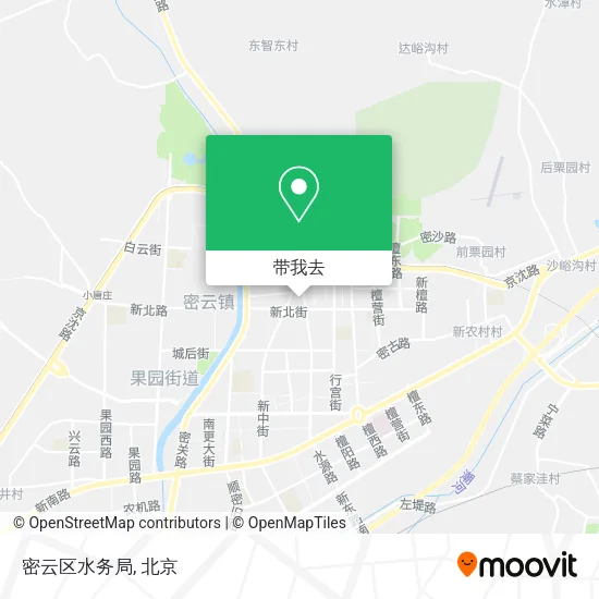 密云区水务局地图