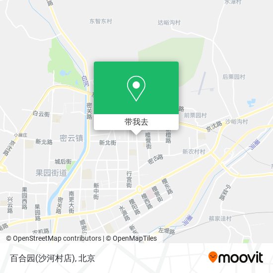 百合园(沙河村店)地图