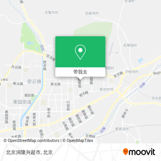北京润隆兴超市地图