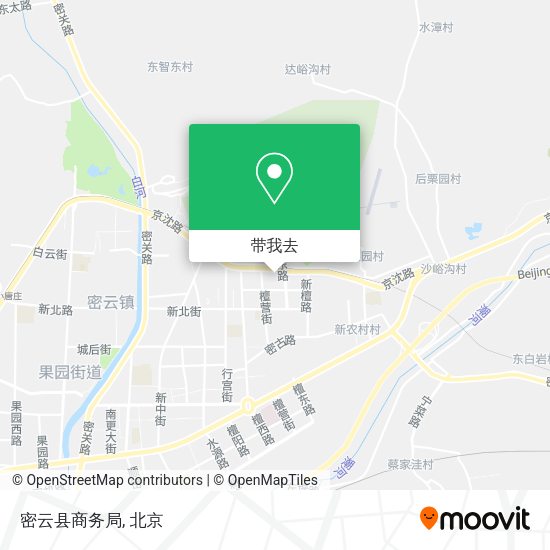密云县商务局地图