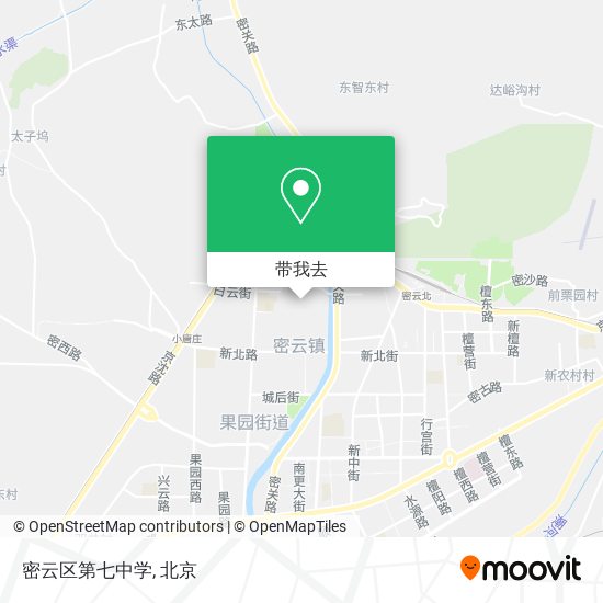 密云区第七中学地图