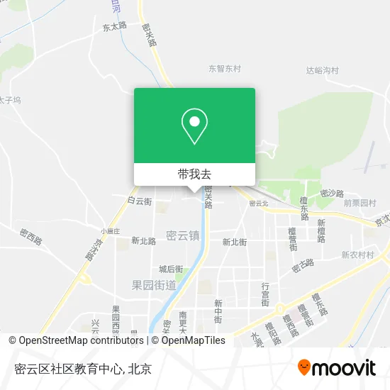 密云区社区教育中心地图